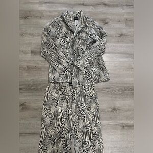 Black and White Animal Print Joe boxer Pajama Set